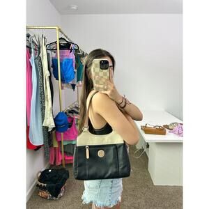 Macy's Giani Bernini pebbled poster tote bag